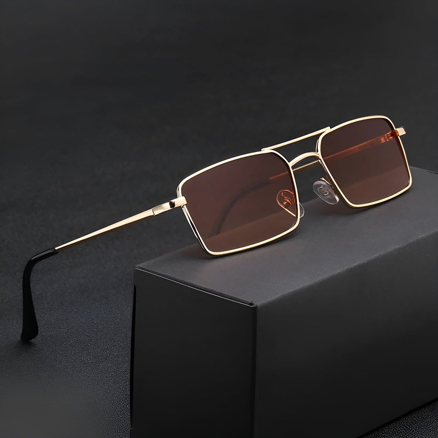 Lunettes De Soleil Roma Urban Design Intemporel Avec Cadre Rectangulaire En Alliage Aluminium Robuste
