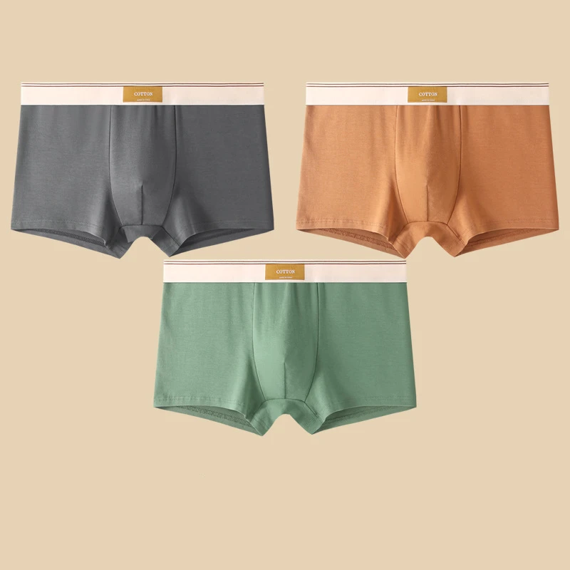 Noah Boxers Ajustés Trois Pièces Solides Pour Hommes Amawinc Avec Ceinture Logo Confort