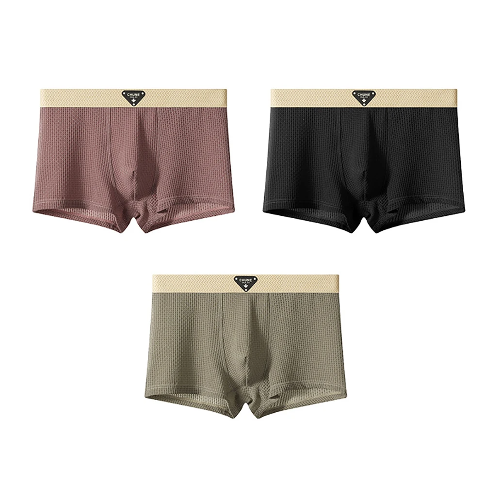 Ensemble Trois Pièces De Boxers Moulants Pour Homme Unis À Longueur Courte Par Amawinc