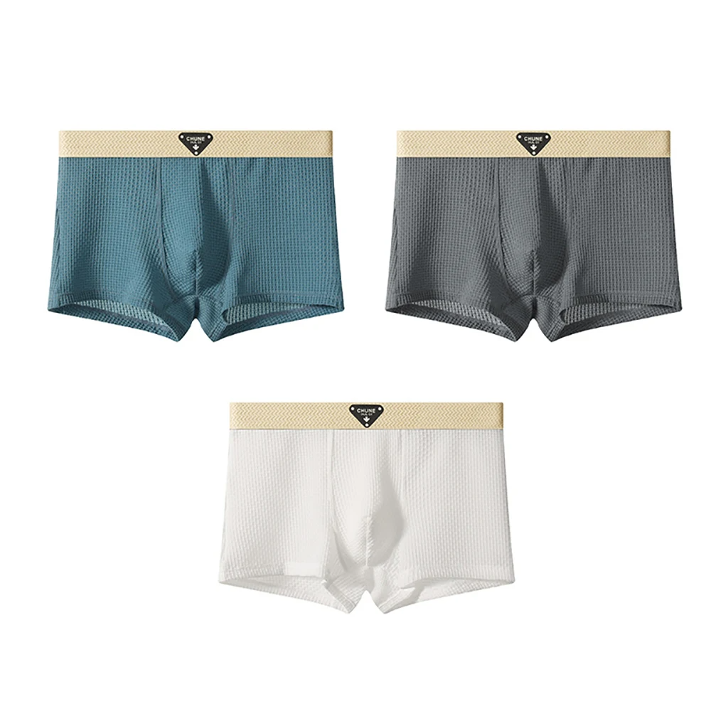 Ensemble Trois Pièces De Boxers Moulants Pour Homme Unis À Longueur Courte Par Amawinc