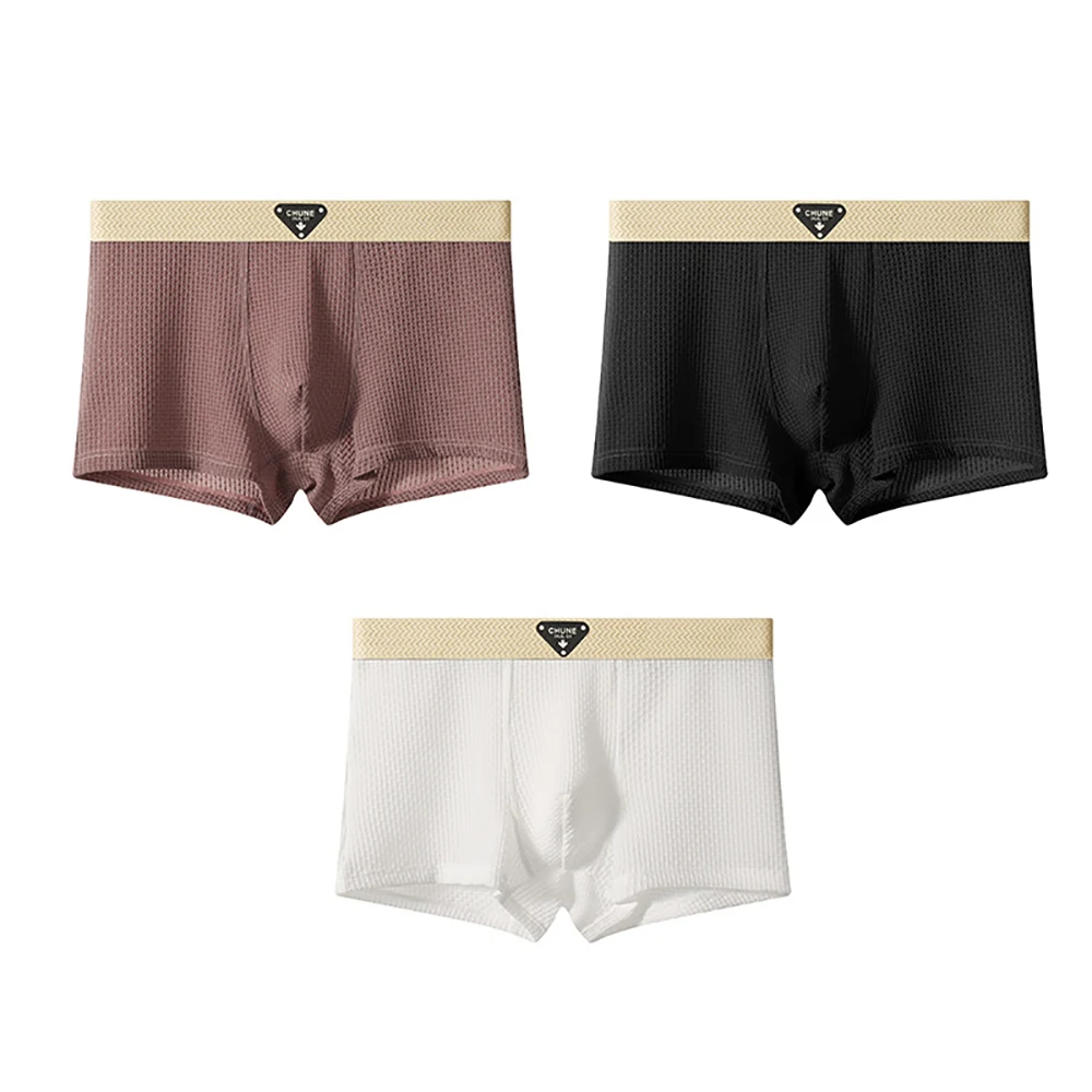 Ensemble Trois Pièces De Boxers Moulants Pour Homme Unis À Longueur Courte Par Amawinc