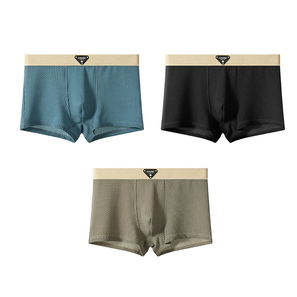 Ensemble Trois Pièces De Boxers Moulants Pour Homme Unis À Longueur Courte Par Amawinc