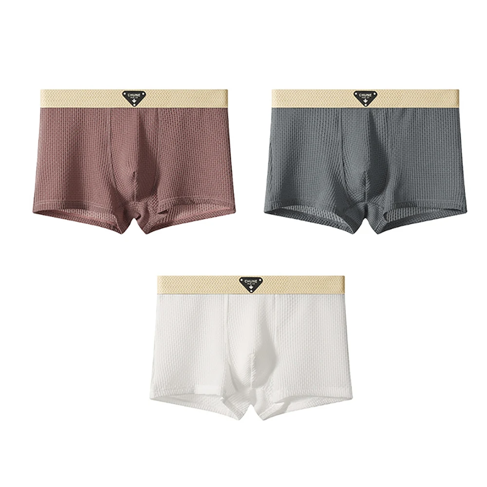 Ensemble Trois Pièces De Boxers Moulants Pour Homme Unis À Longueur Courte Par Amawinc