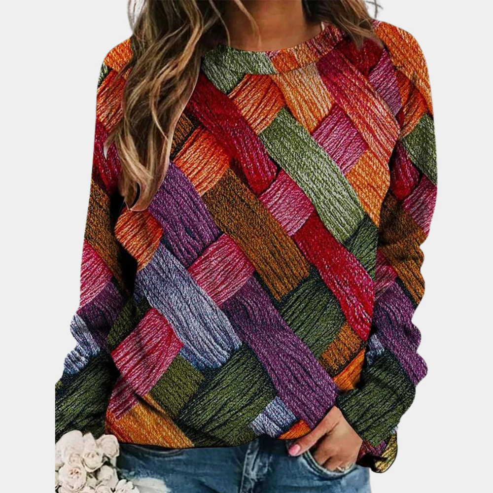 Pull Femme En Laine Épais Tricot Maille Câble Coupe Décontractée Manches Longues