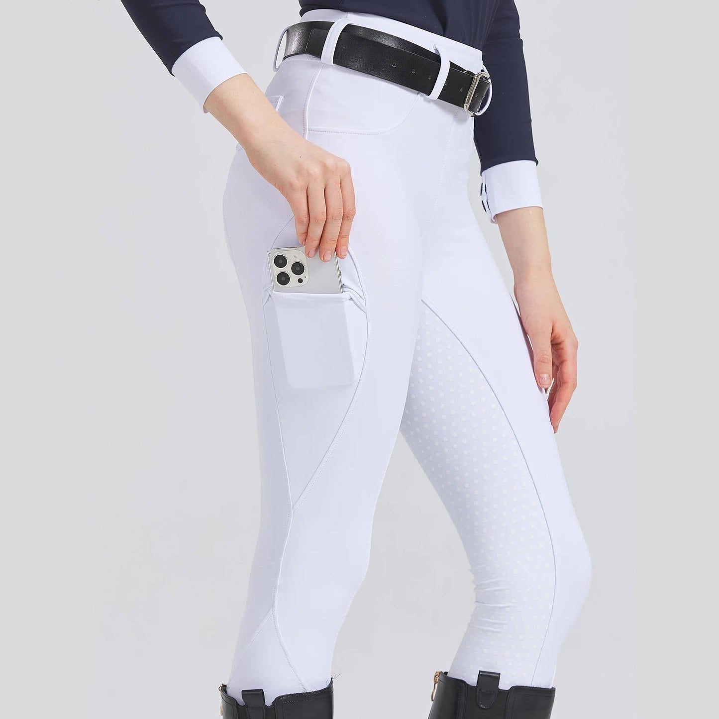 Pantalon Équitation Femme Avec Grip Silicone Antidérapant Pour Selle Et Concentration