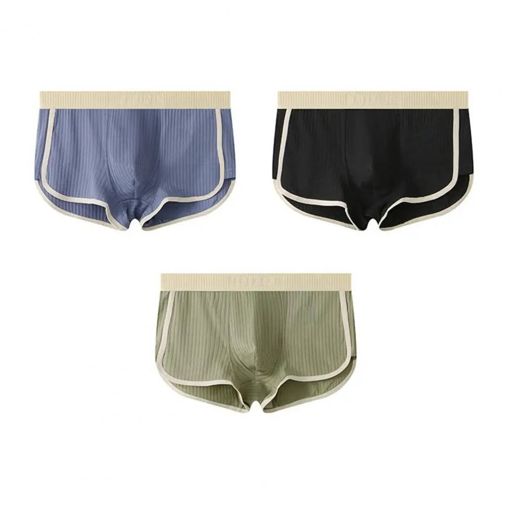 Amawinc Boxers Respirants Pour Homme Lot De 4 Maille Côtelée Confort Tout Au Long De La Journée