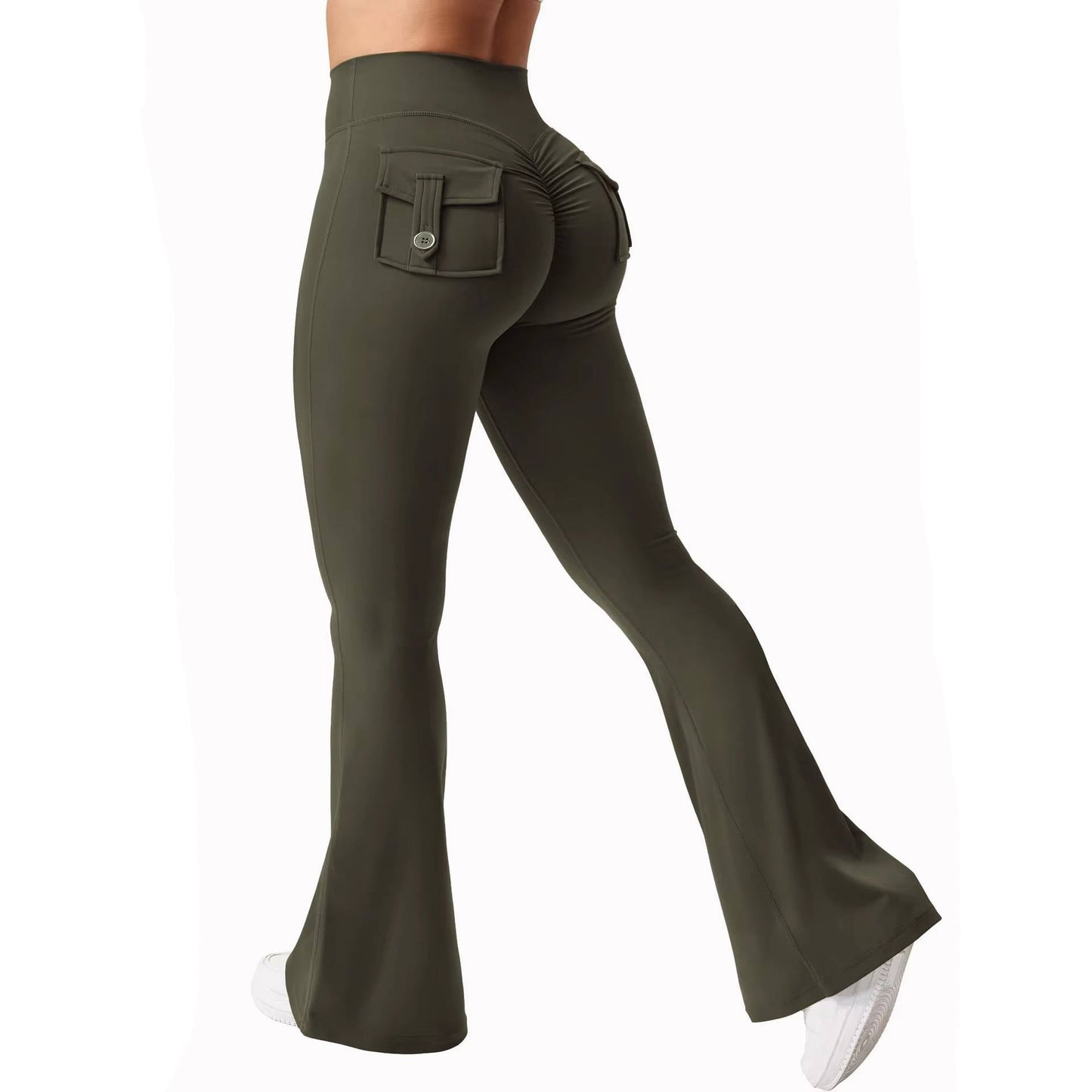Leggings Femme Taille Haute Avec Poches Anti Glisse Pour Yoga Intensif Et Course Du Matin