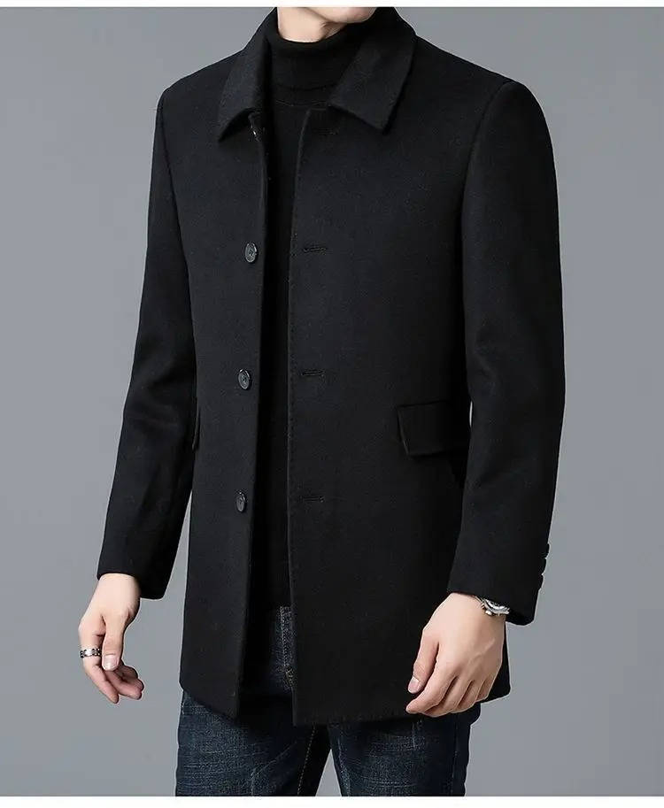 Manteau Court Sur Mesure Pour Hommes Professionnel Pour Bureau Réunions Après Travail