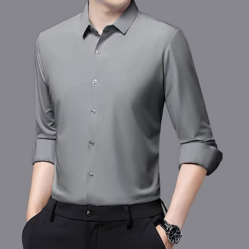 Chemise Homme Ultra Stretch Sans Pli Manches Longues Pour Confort Toute La Journée