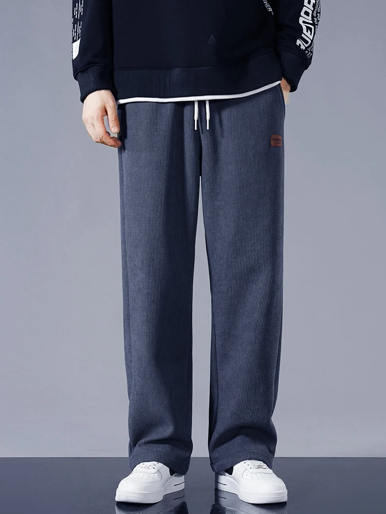 Pantalon Jogger Homme Velours Côtelé Avec Doublure Polaire Taille À Cordon Confort Toute La Journée Coupe Ample
