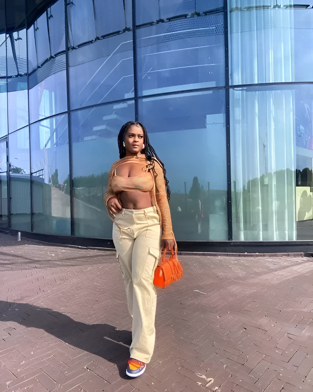 Dalla:  Cargohose mit verstellbarem Bund