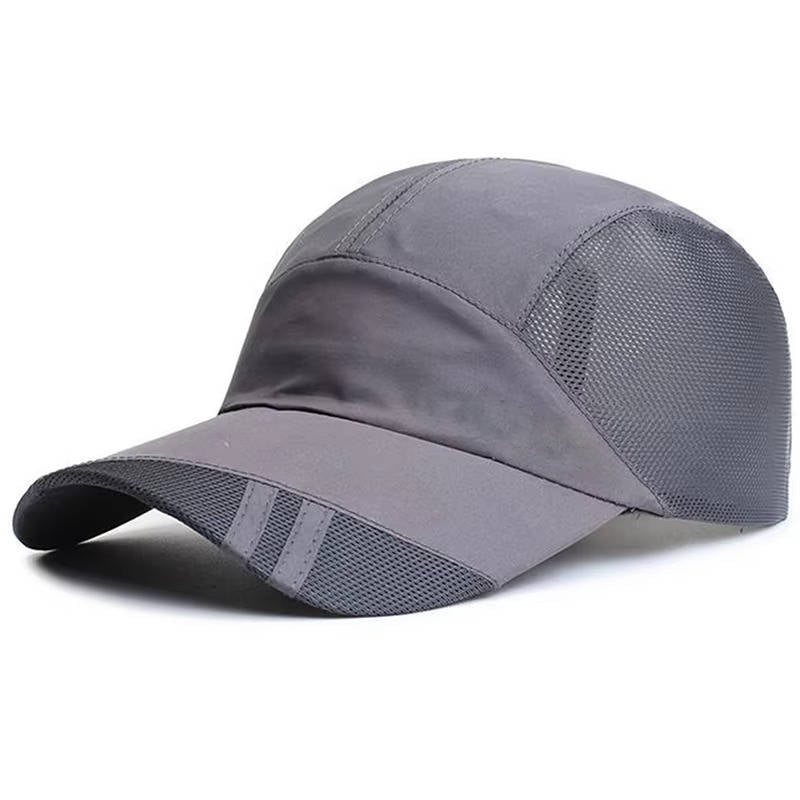Casquette De Sport Pour Homme Réglable Avec Panneaux Respirants En Maille Pour Activités Extérieures
