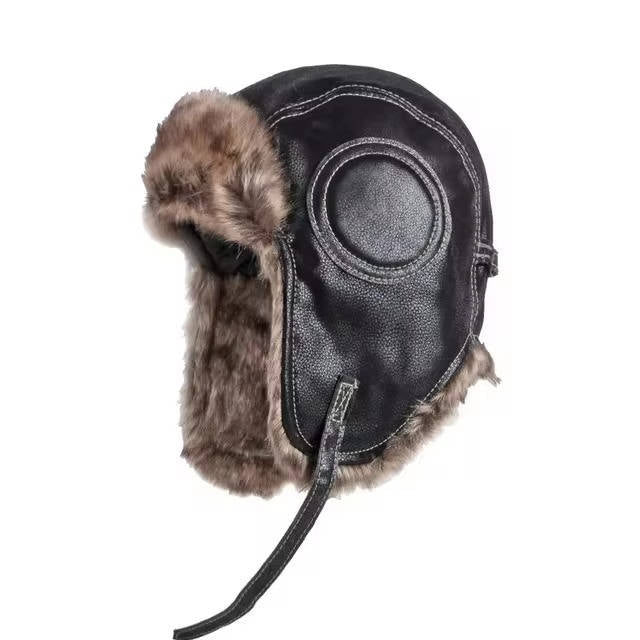 Chapeau Trappeur Amawinc Hiver Avec Cache Oreilles Fourrure Doublure En Laine Extérieure Chaud
