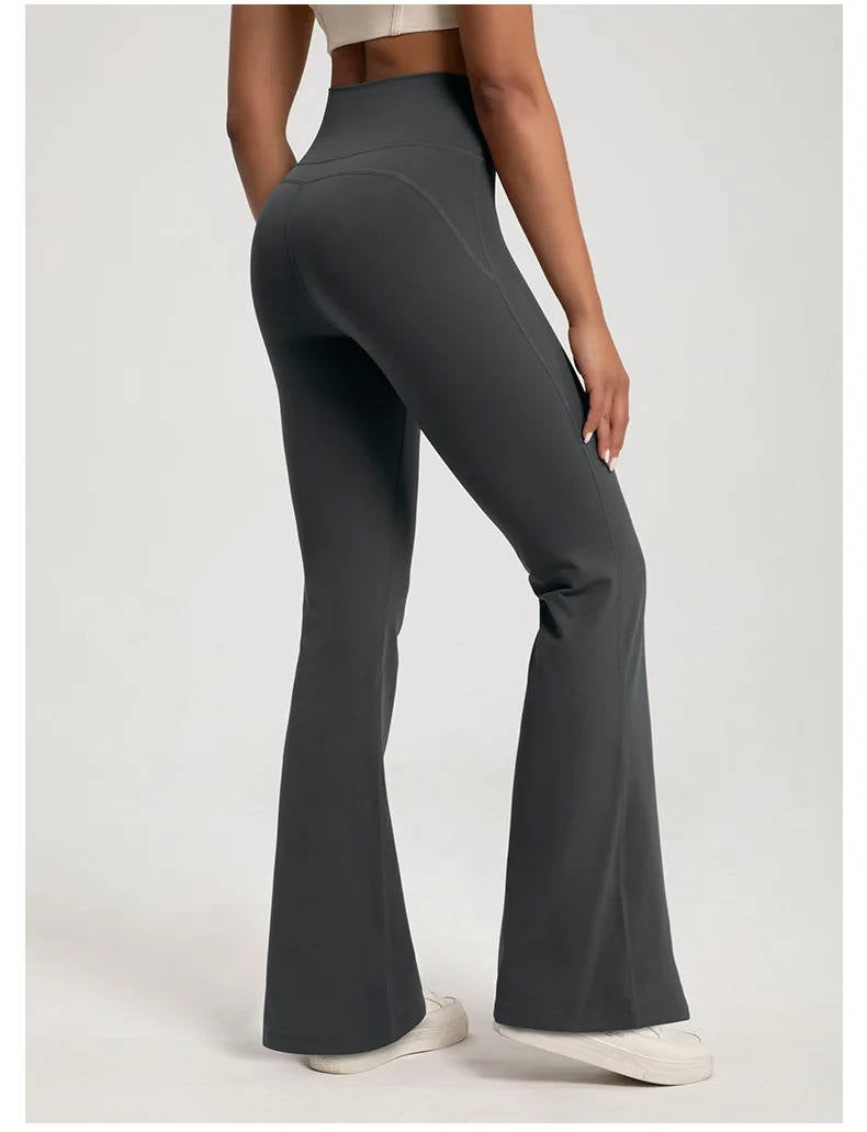 Leggings Taille Haute Évasés Confortables Idéals Pour Yoga Déplacements Sans Glissade