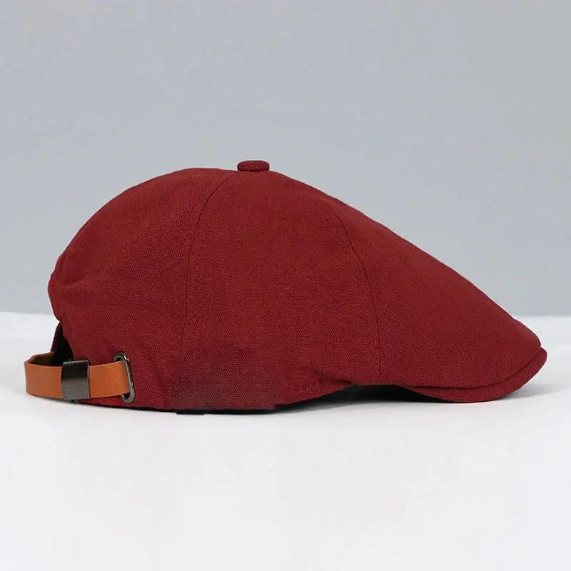 Casquette Plate Homme Amawinc Noire Pour Style Street Décontracté Confort Toute La Journée