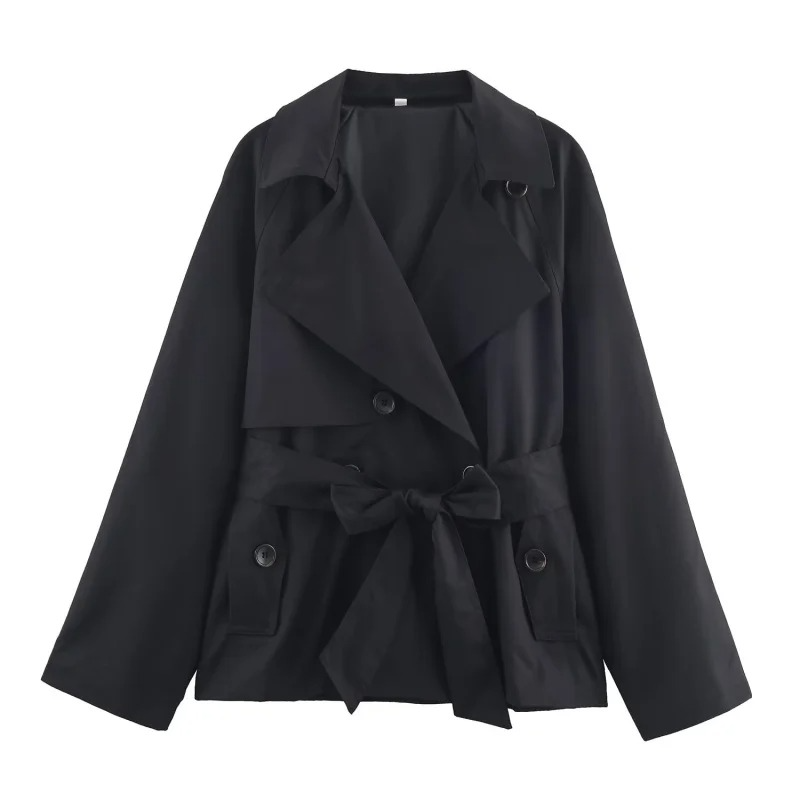 Trench Court Pour Femme Amawinc Inspiration Britannique Veste Polyvalente Pour Temps De Transition