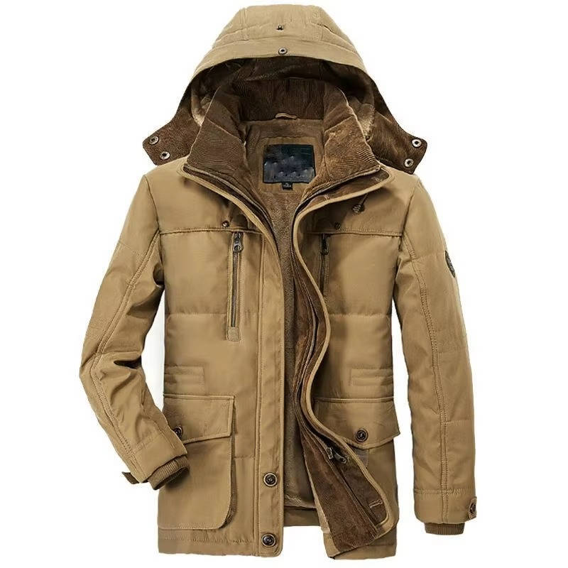 Parka Hivernale Pour Homme Amawinc Avec Doublure En Polaire Capuche Chaude Imperméable Et Isolante