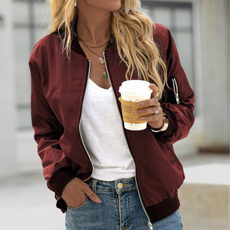 Fiona Veste Bomber Zipée Pour Femme Léger Polyvalente Amawinc Pour Le Quotidien Confort Et Style