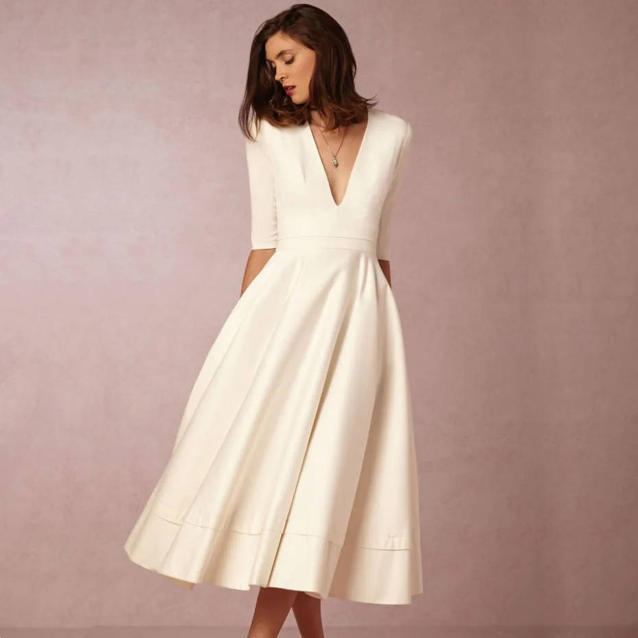 Robe Décolletée en V Profond pour Occasion Spéciale Amawinc Élégante et Polyvalente