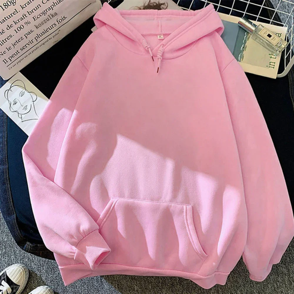 Pull À Capuche Femme Coupe Oversized Molleton Doux Poche Kangourou Poignets Côtes