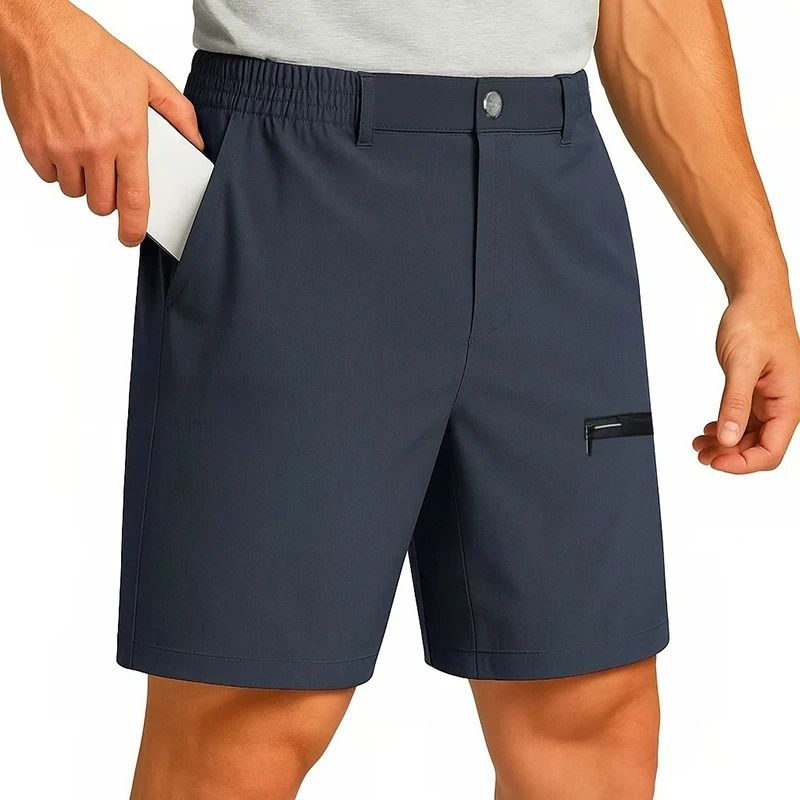 Amawinc Shorts D'Été Respirants Pour Homme Avec Poche Zip Et Style Cargo Élégant