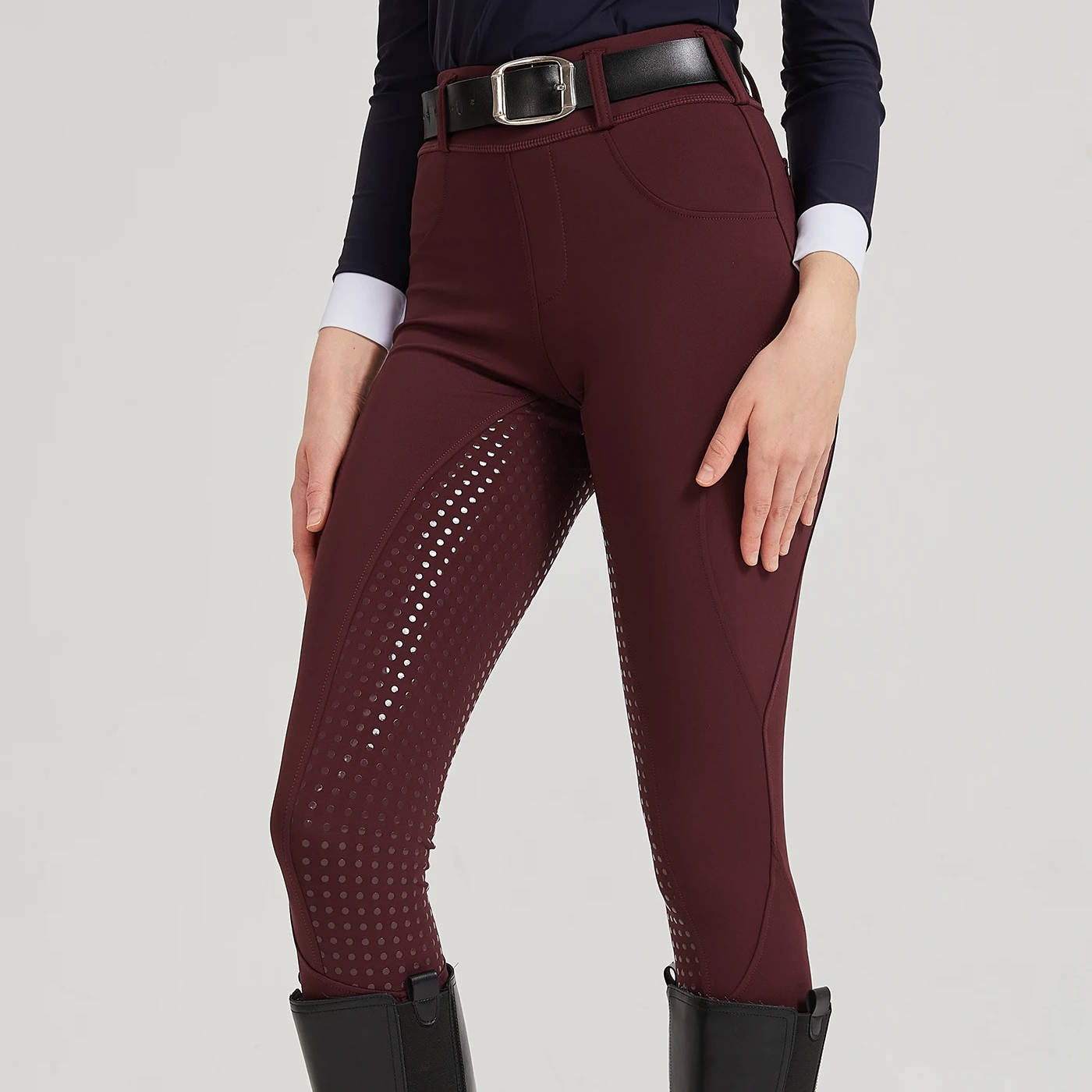 Pantalon Équitation Femme Avec Grip Silicone Antidérapant Pour Selle Et Concentration