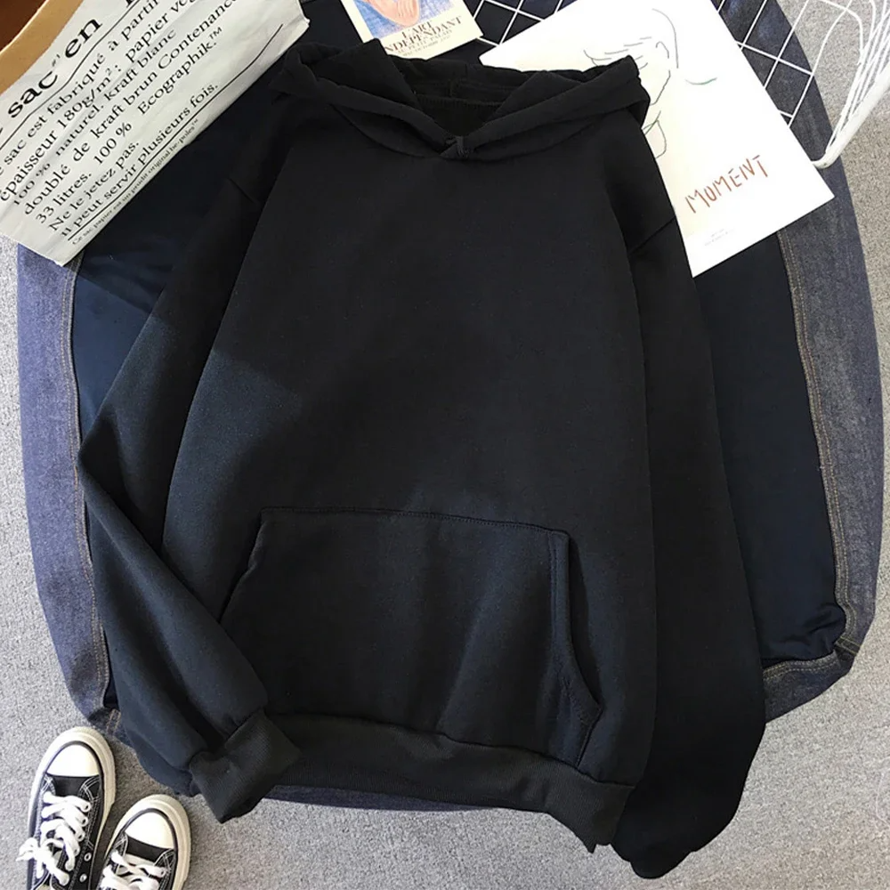 Pull À Capuche Femme Coupe Oversized Molleton Doux Poche Kangourou Poignets Côtes