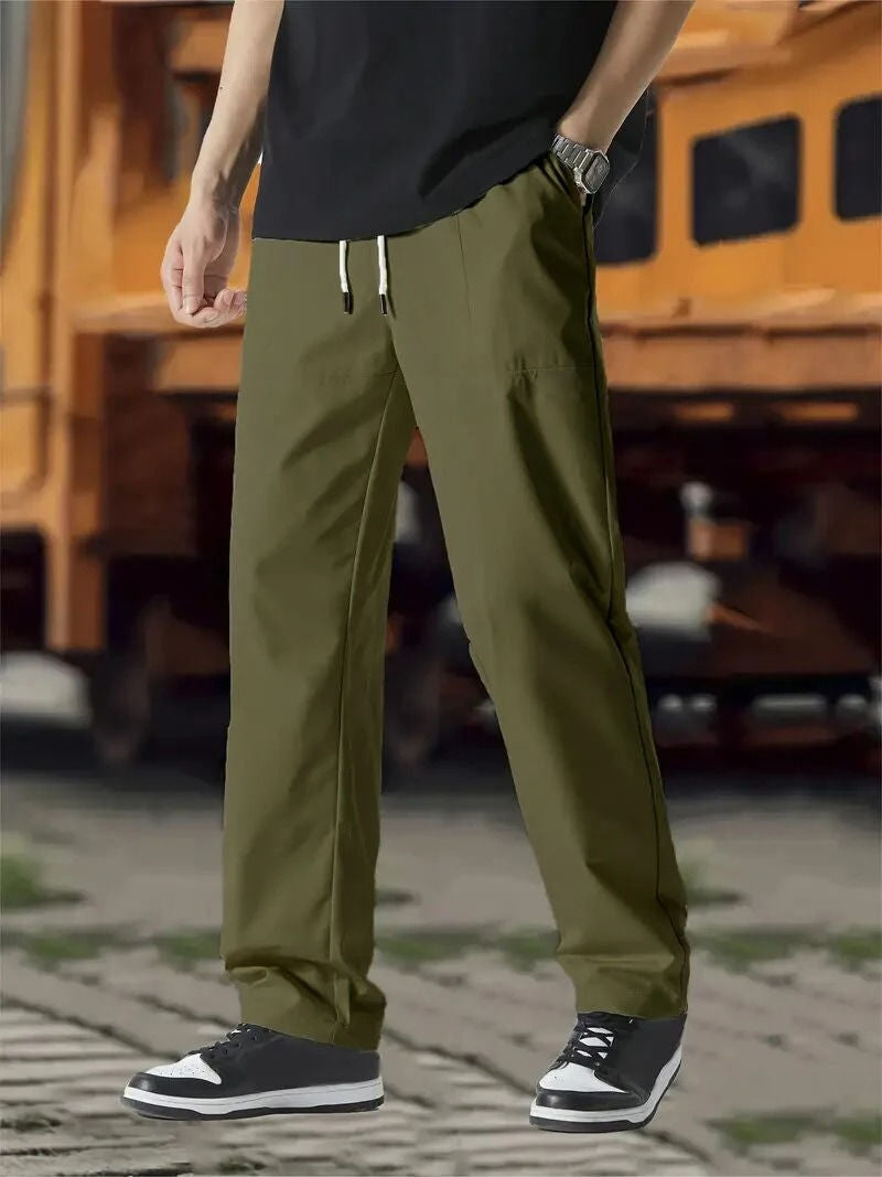 Pantalon Jogging Homme Amawinc Confortable Coupe Moderne Avec Taille À Cordon Et Tissu Flexible