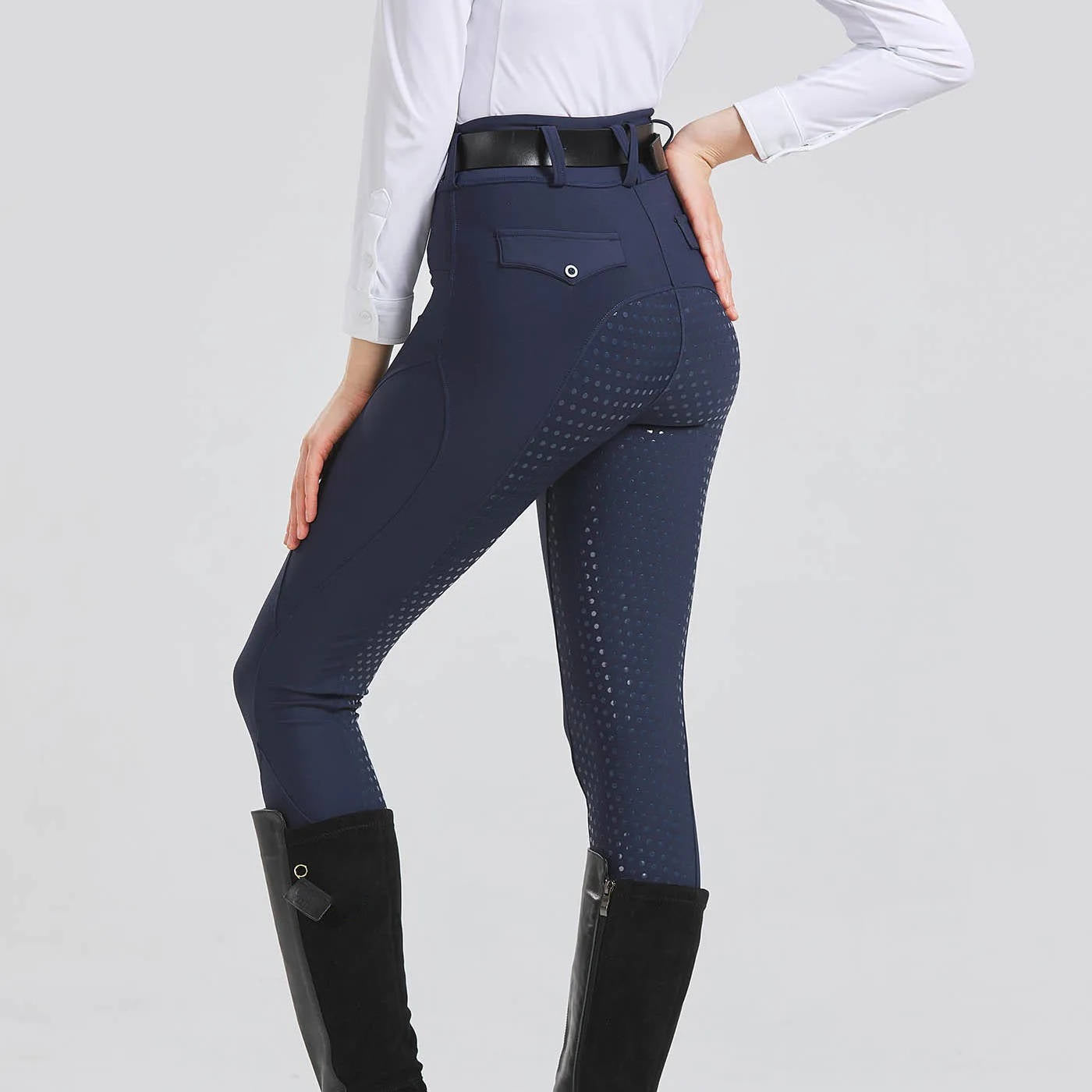 Pantalon Équitation Femme Avec Grip Silicone Antidérapant Pour Selle Et Concentration