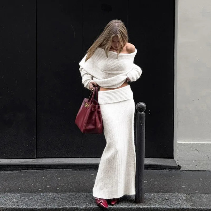 Stilvolles Wollpullover-Set Jahira für elegante Looks