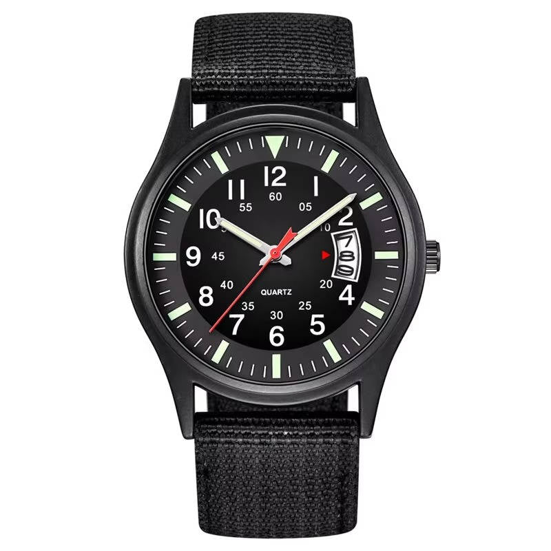 Montre Quartz Militaire Tactique Résistante Étanche Verre Minéral Pour Aventure Plein Air