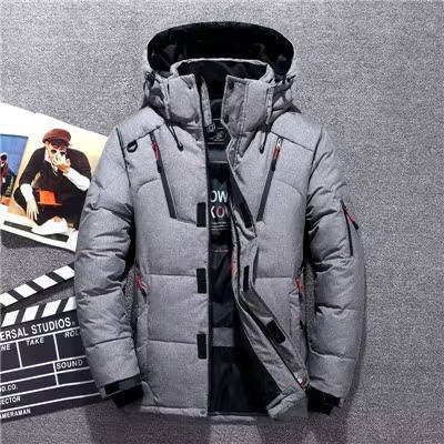 Parka Hiver Pour Homme Isolée Imperméable Coupe Vent Extrême Froid Vêtement Plein Air