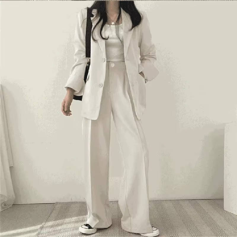 Ensemble Pantalon Et Blazer Décontracté Pour Femmes Amawinc À Deux Pièces Élégant Et Facile À Entretenir