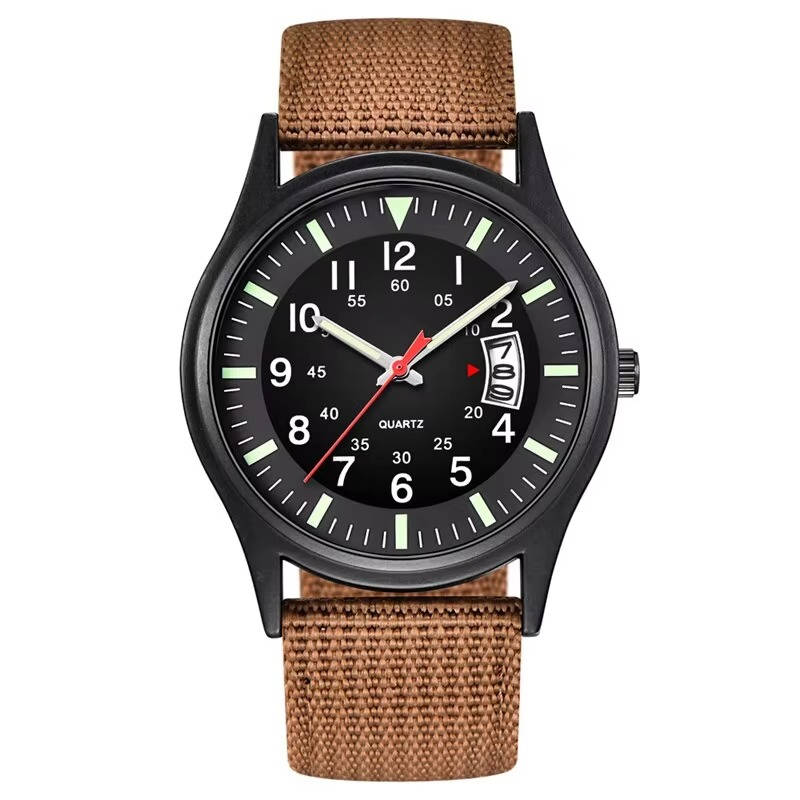 Montre Quartz Militaire Tactique Résistante Étanche Verre Minéral Pour Aventure Plein Air