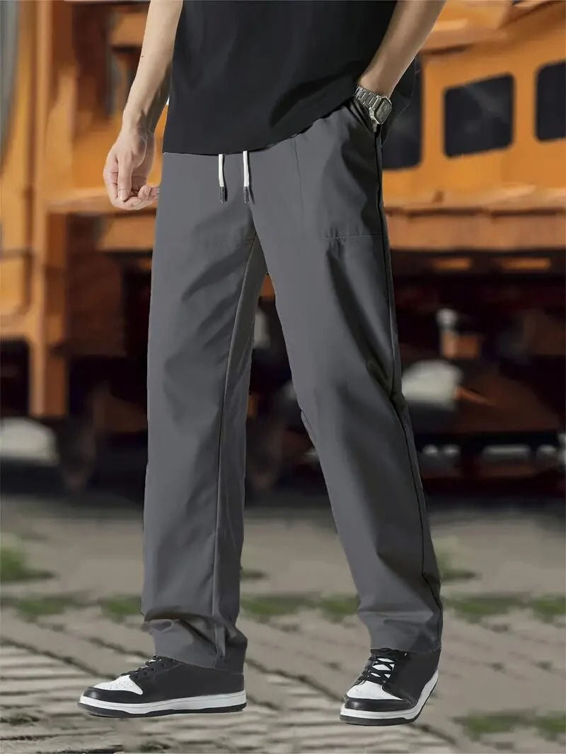 Pantalon Jogging Homme Amawinc Confortable Coupe Moderne Avec Taille À Cordon Et Tissu Flexible