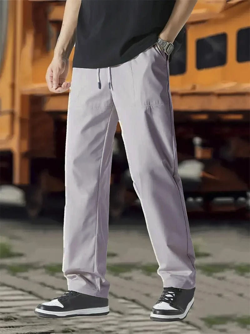 Pantalon Jogging Homme Amawinc Confortable Coupe Moderne Avec Taille À Cordon Et Tissu Flexible