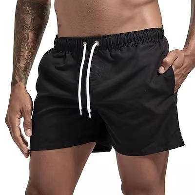 Amawinc Maillot De Bain Homme Séchage Rapide Gris Short De Bain Avec Cordon Confort Pour Plage Piscine