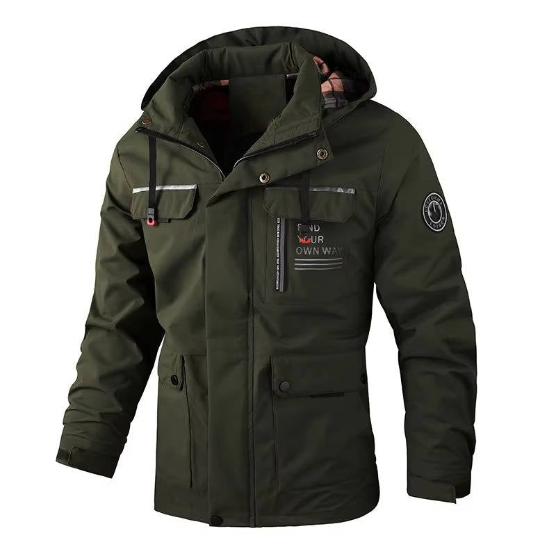 Veste D'Hiver Légère Pour Homme Avec Poches Amawinc Polyester Résistante Au Vent Pour Confort Toute La Journée
