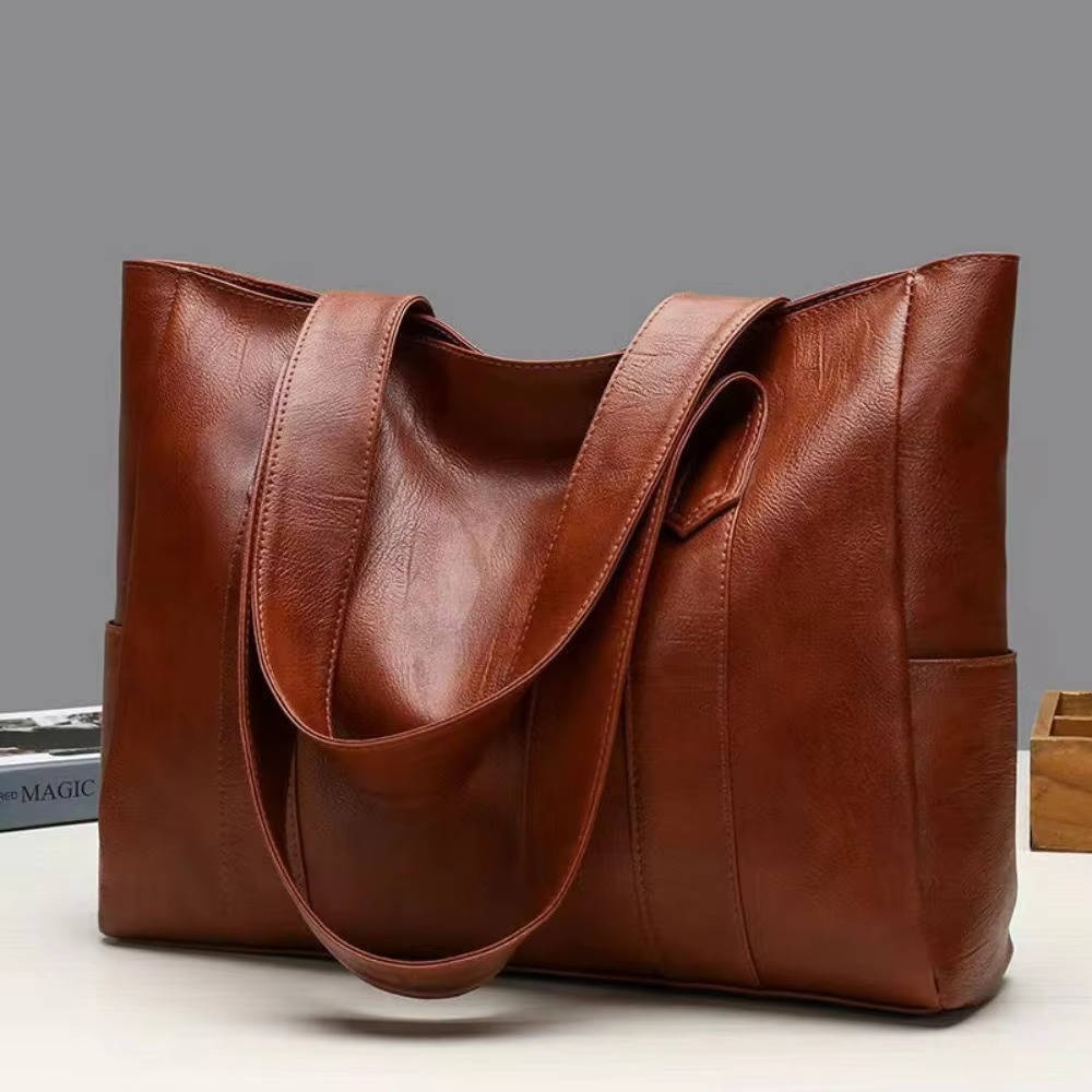 Sac Tote Vintage Pour Femme Polyvalent Grande Capacité Travail Weekend Pour Ordinateur Portable 15 Pouces