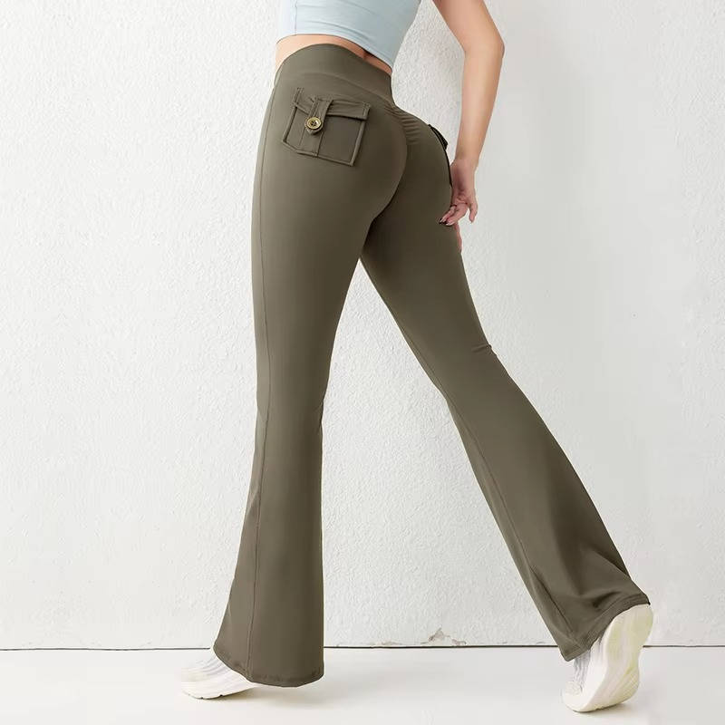 Leggings Femme Taille Haute Avec Poches Anti Glisse Pour Yoga Intensif Et Course Du Matin