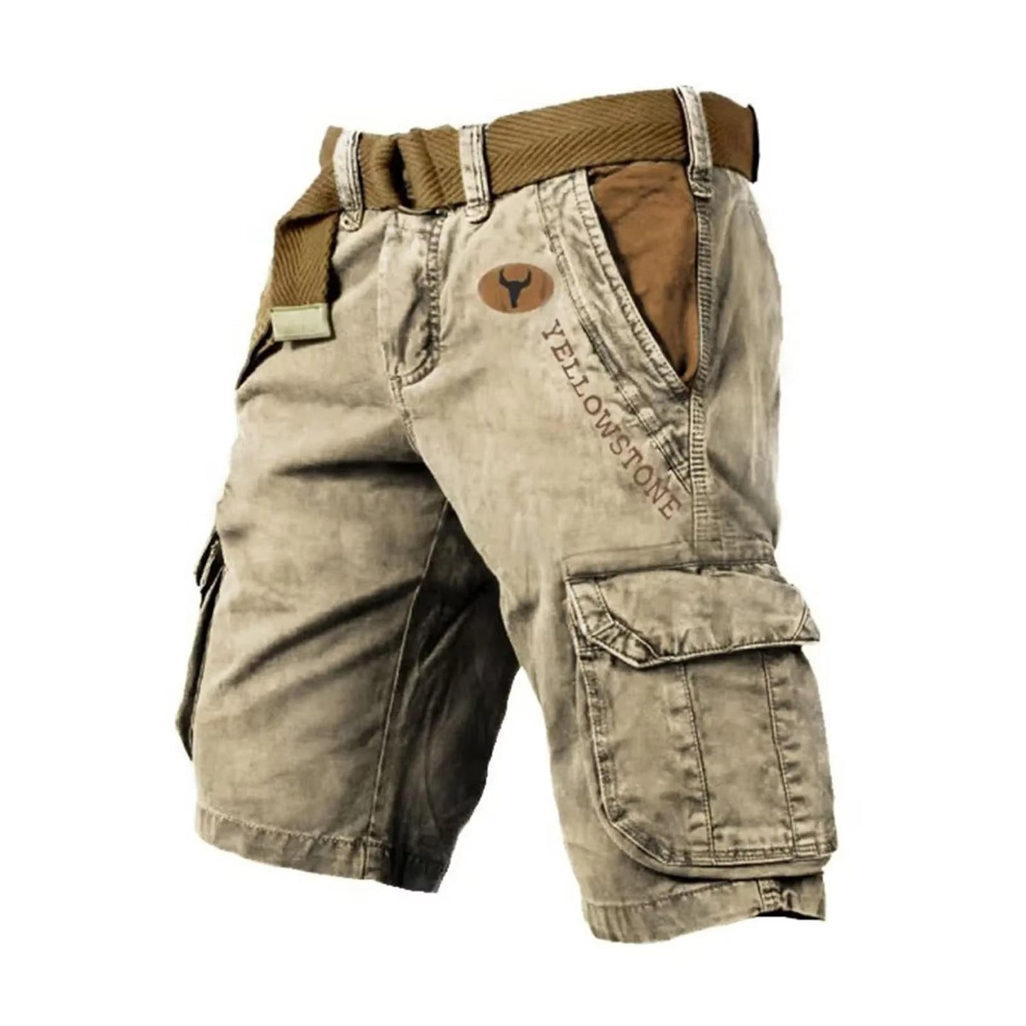 Shorts Cargo Multifonctionnels Pour Homme Avec Six Poches Pour Voyage Plein Air Et Vie Quotidienne