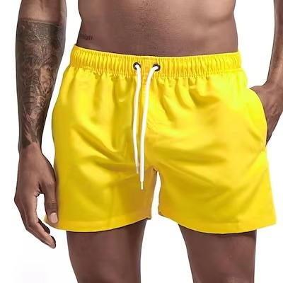 Amawinc Maillot De Bain Homme Séchage Rapide Gris Short De Bain Avec Cordon Confort Pour Plage Piscine