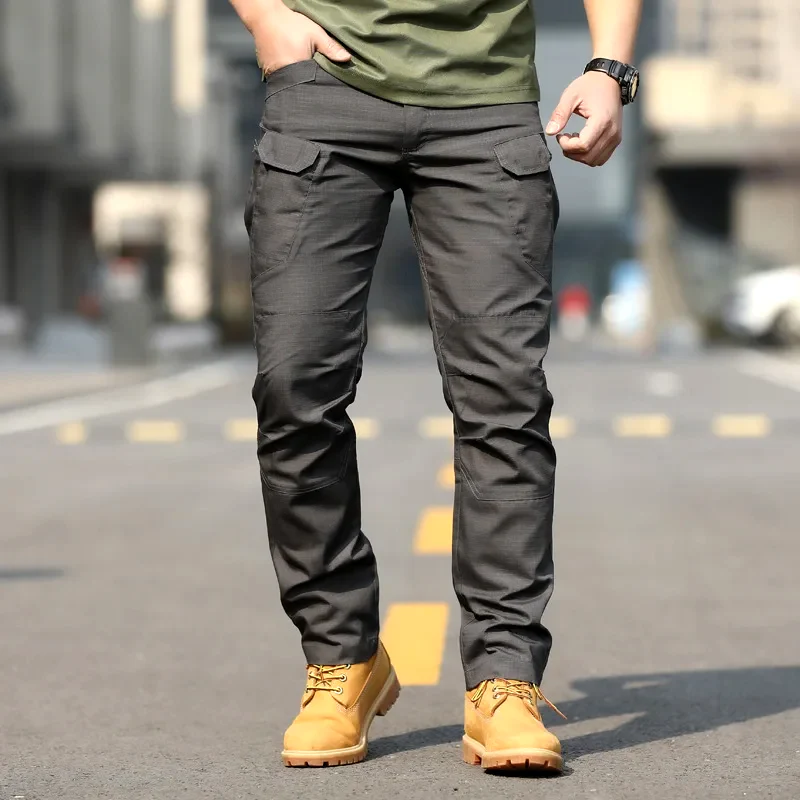Pantalon Cargo Homme Coupe Décontractée Confort Coton Poches Multiples Utilitaire Design Amawinc
