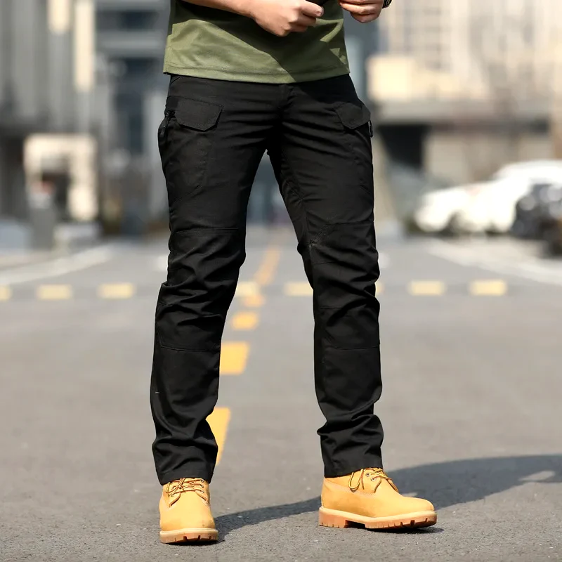 Pantalon Cargo Homme Coupe Décontractée Confort Coton Poches Multiples Utilitaire Design Amawinc