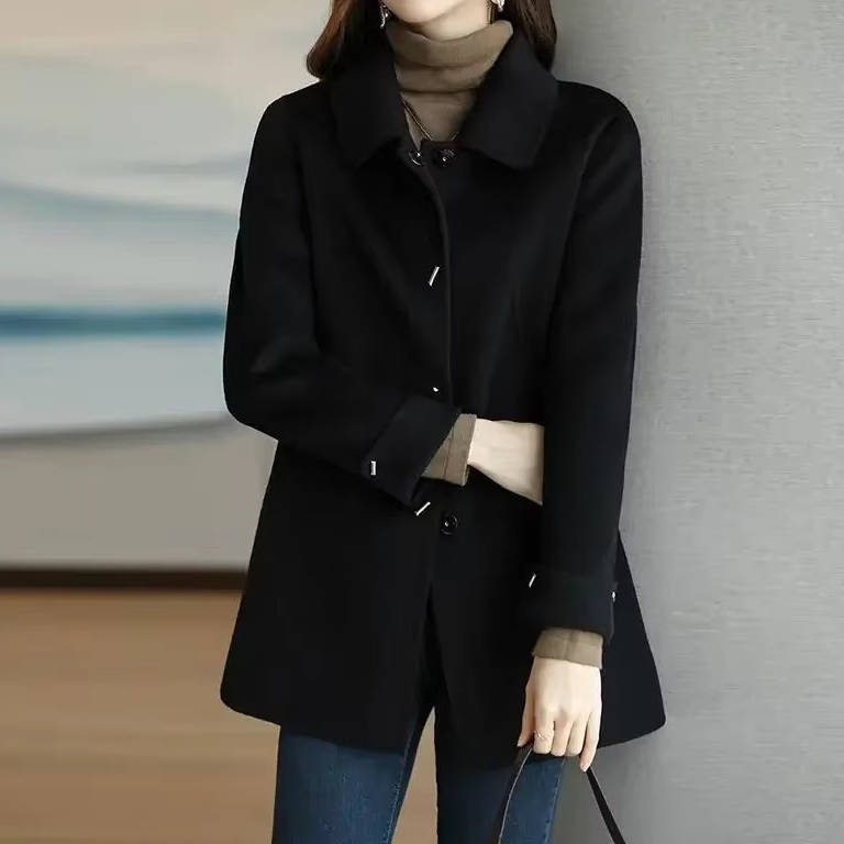 Manteau Court En Laine Pour Femmes Amawinc Élégant Et Polyvalent Pour Le Bureau Et Les Loisirs