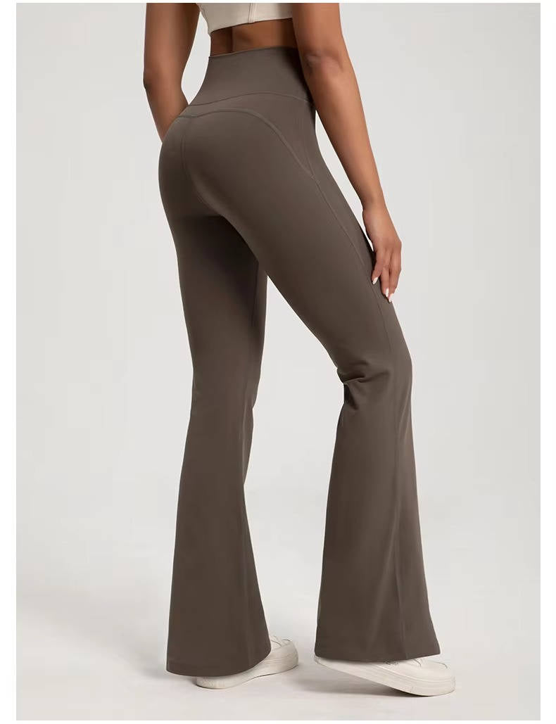 Leggings Taille Haute Évasés Confortables Idéals Pour Yoga Déplacements Sans Glissade