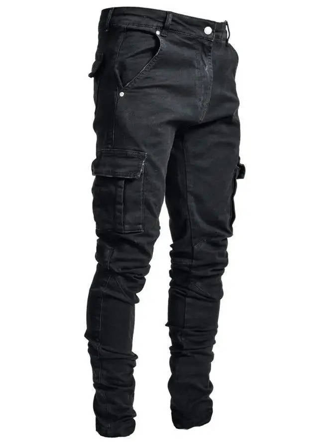 Amawinc Jeans Cargo Tapered Pour Homme Ultra Confortable Coupe Moderne Avec Multiples Poches Cargo