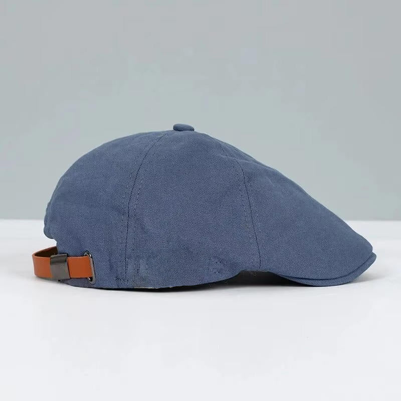 Casquette Plate Homme Amawinc Noire Pour Style Street Décontracté Confort Toute La Journée