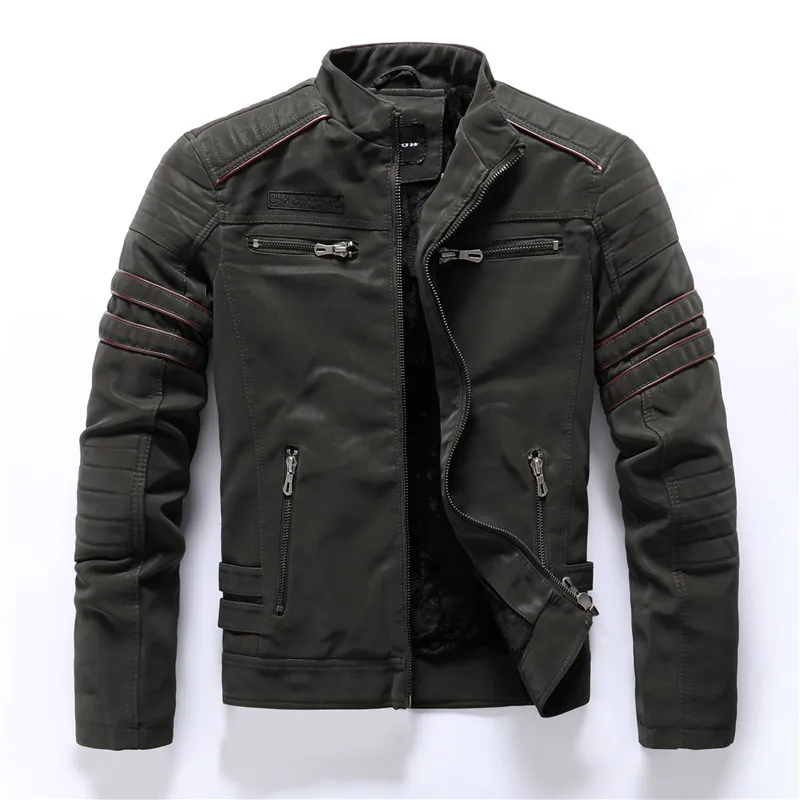 Veste Motocycliste Homme Nordisk Flair Doublée Polaire Poches À Fermeture Éclair Épaules Matelassées Manches Côtelées