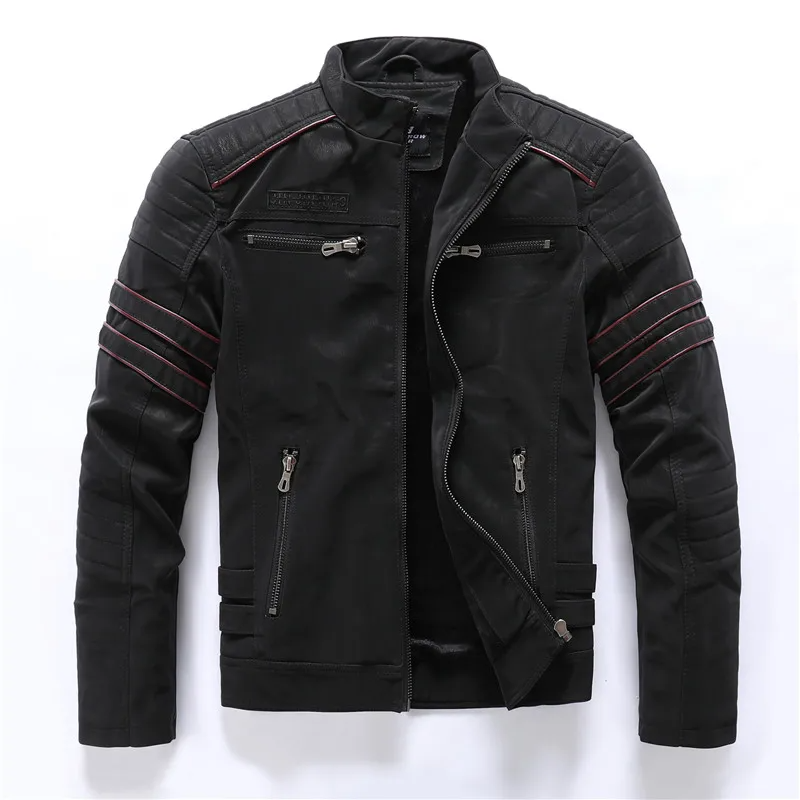 Veste Motocycliste Homme Nordisk Flair Doublée Polaire Poches À Fermeture Éclair Épaules Matelassées Manches Côtelées
